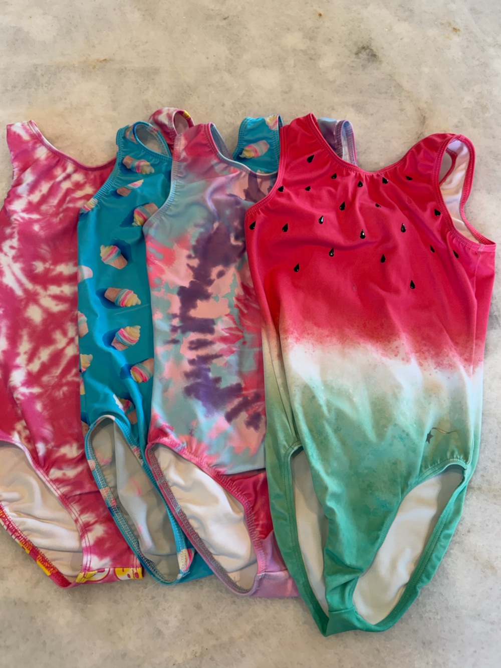 Lot of 4 Destira Girls Leotards Size Medium